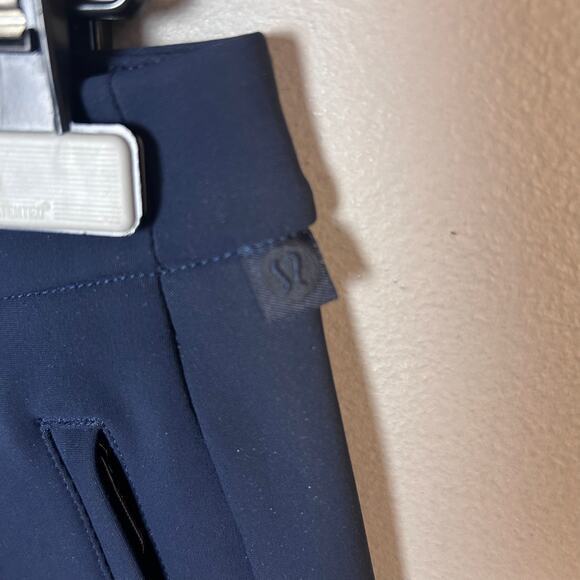 Lululemon pants size 8 tab Lab (?) navy blue work office‎ mid-rise performance - Picture 7 of 14